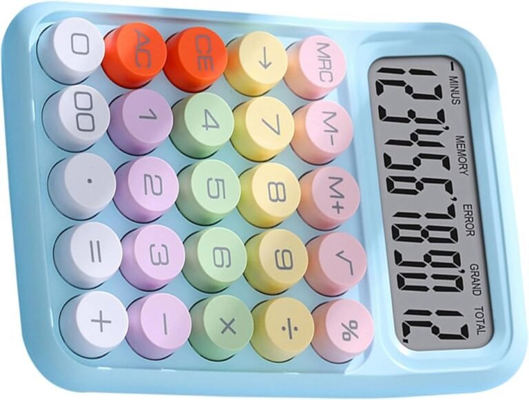 calculadora com numeros e graficos coloridos