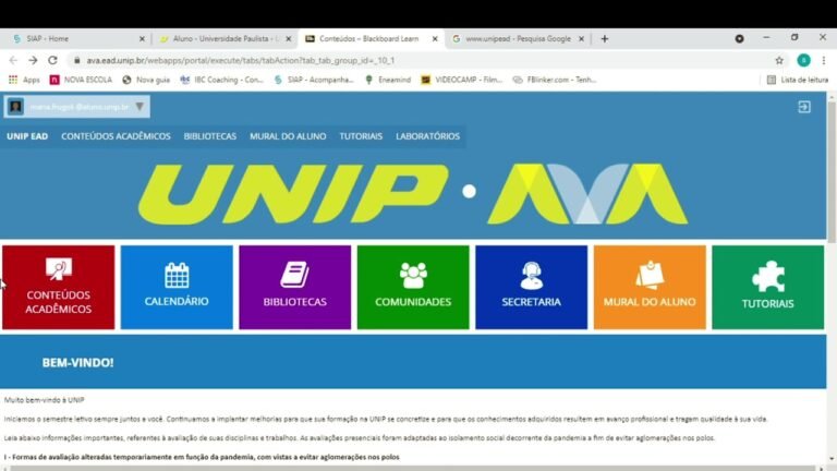 campus virtual da unip com alunos estudando