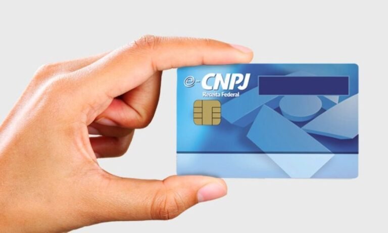 cartao de credito com cnpj em maos