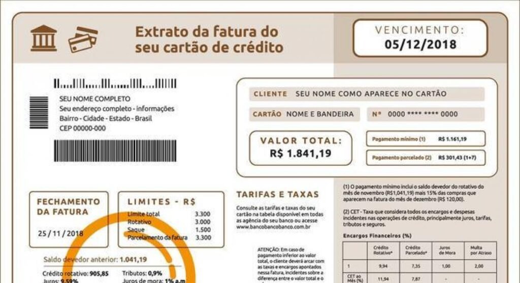 Como funciona a parcela de fatura rotativa do cartão de crédito