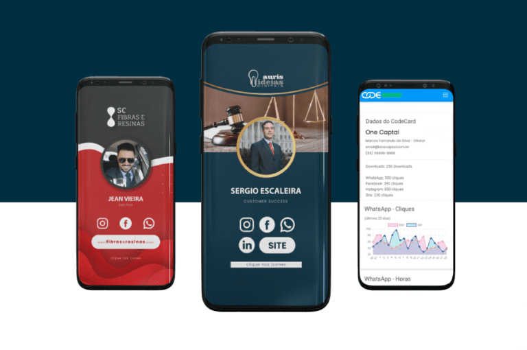 cartao digital com icones de beneficios