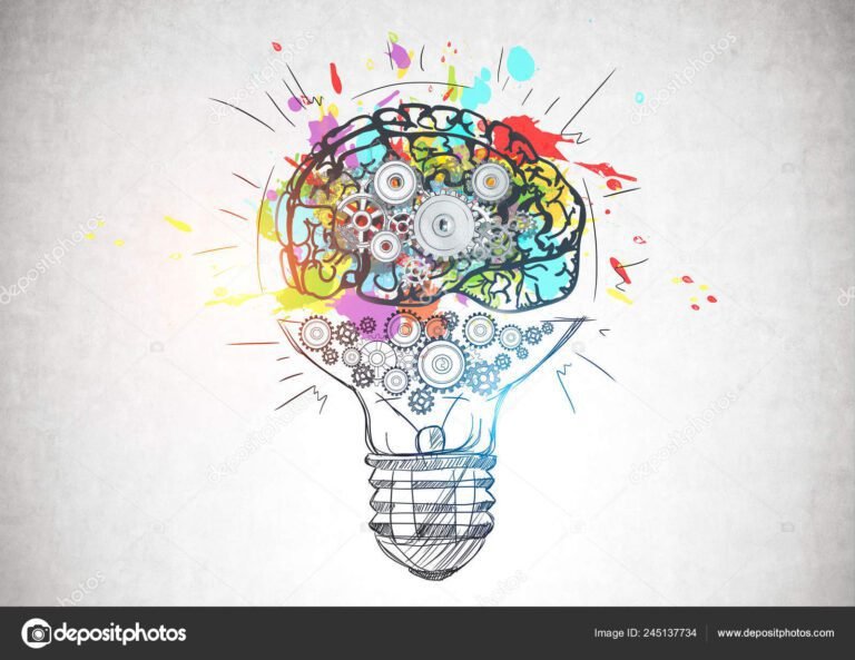 Por que as empresas valorizam profissionais com pensamento criativo 6 cerebro colorido com engrenagens criativas