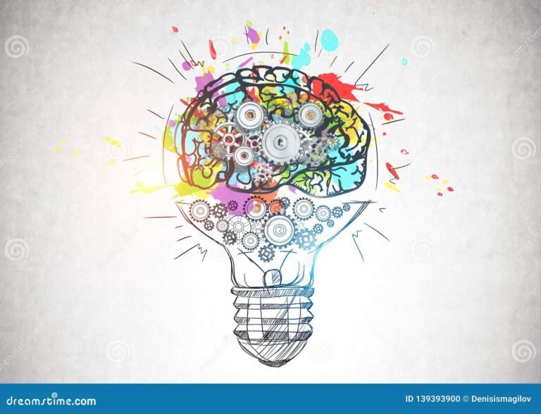 Como o Pensamento Analítico Pode Impulsionar a Inovação em Empresas 16 cerebro humano com engrenagens e luz