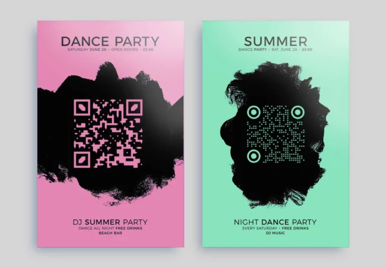 codigo qr digital com fundo colorido