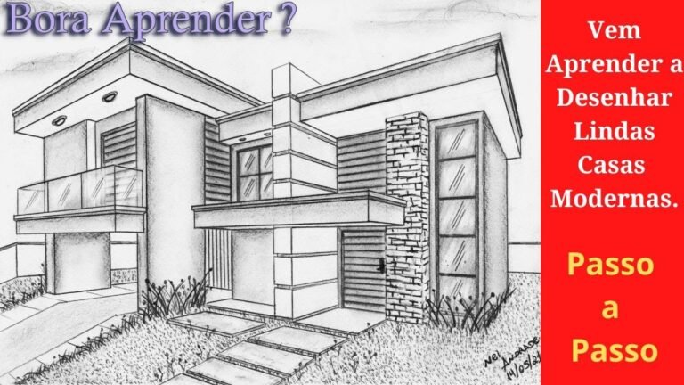 desenho arquitetonico de uma casa moderna