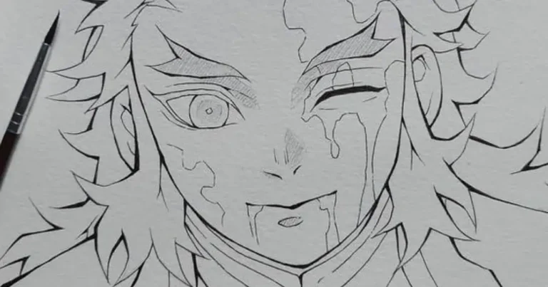 desenho de pes de anime em progresso