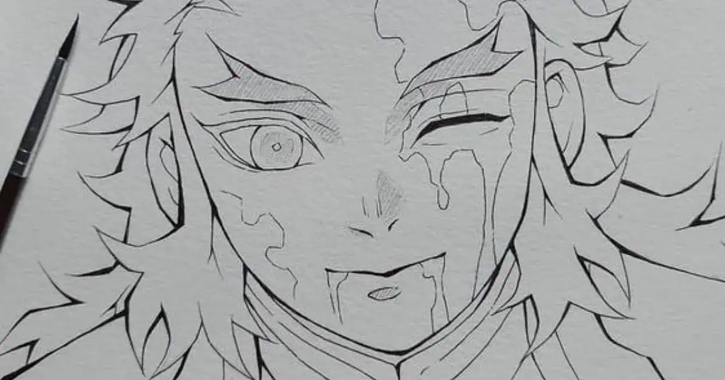 desenho de pes de anime em progresso