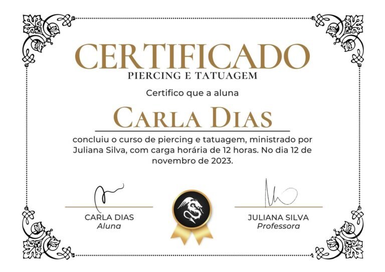 diploma de tecnico com selo de reconhecimento