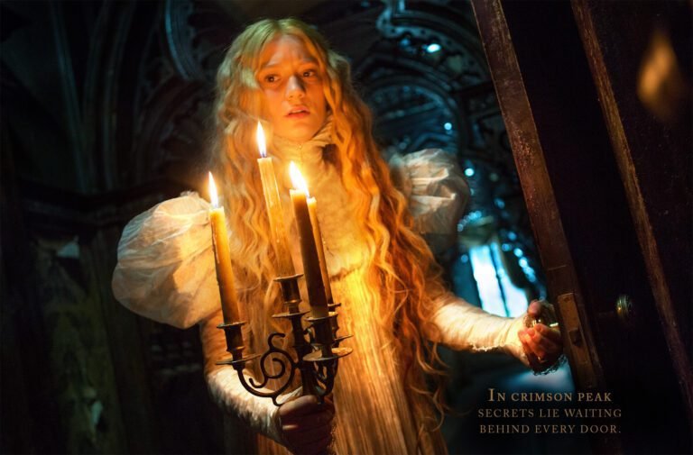 elenco de crimson peak em cenas do filme