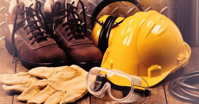 equipamento de protecao individual em uso