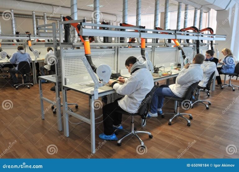 estudantes em sala de aula de engenharia eletrica