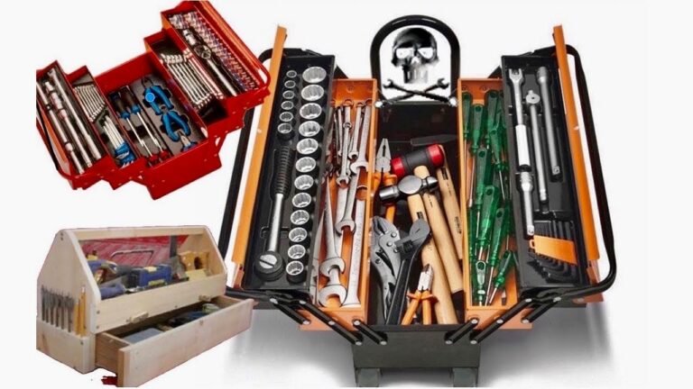 Como Encontrar Ferramentas Confiáveis para sua Casa 30 ferramentas organizadas em uma caixa de ferramentas