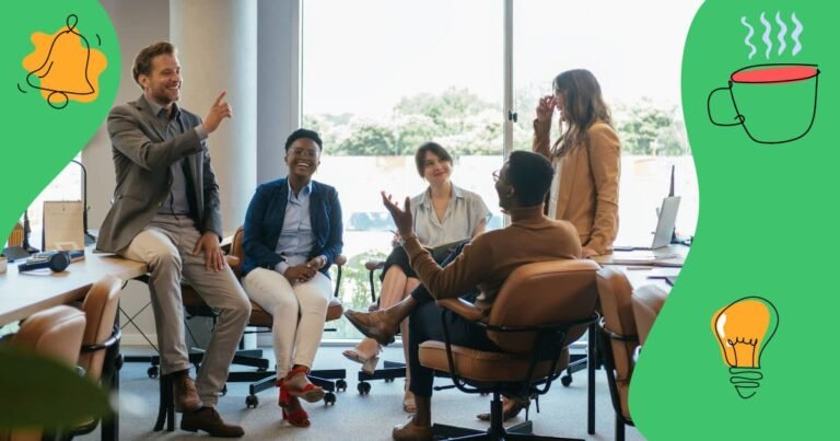 grupos de profissionais em ambiente de trabalho