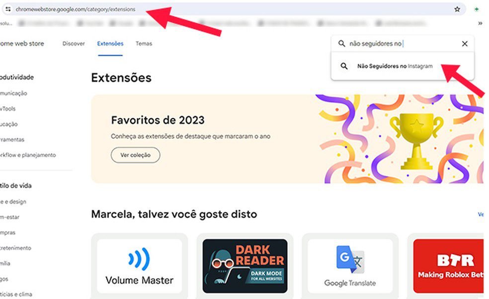 icone de extensao de navegador com instagram