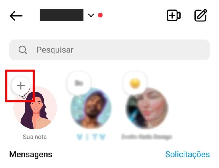 icone do instagram com notas visiveis