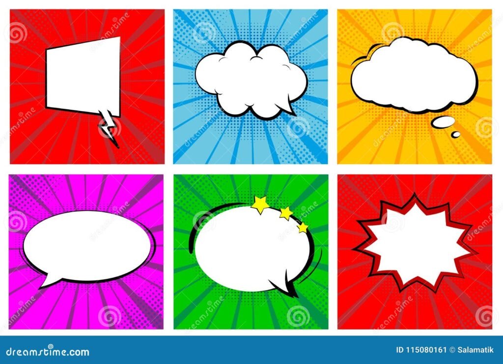 Como Trabalhar Gênero Textual Tirinha com Atividades Práticas 1 ilustracao de tirinhas em quadros coloridos