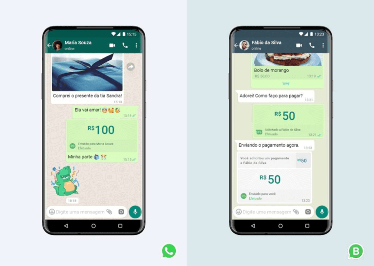 imagem de um celular com notificacoes de transacoes