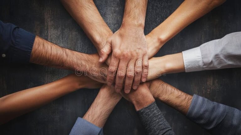 Como Funciona a Legislação para Associações Sem Fins Lucrativos 15 maos unidas simbolizando colaboracao e comunidade