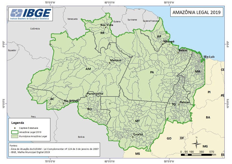 Como é Definida a Amazônia Legal e Quais São Seus Limites
