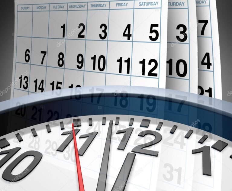 Quantos Dias Dura o Aviso Prévio e Como Funciona o Cálculo 17 relogio com calendario e dias destacados