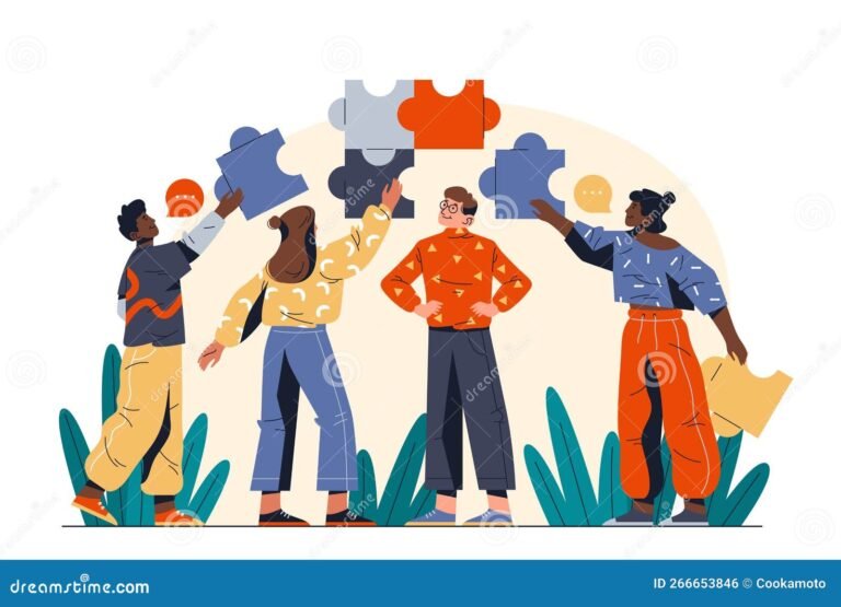 representacao de pessoas colaborando em equipe