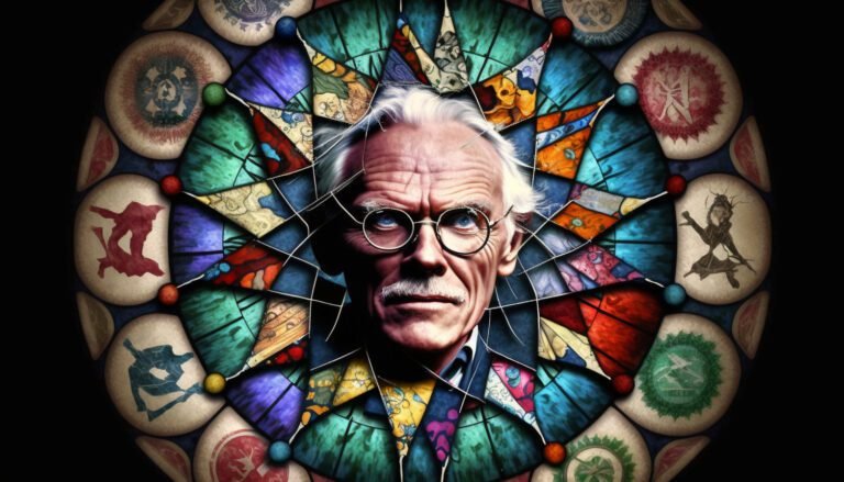 retrato de carl gustav jung em seu consultorio