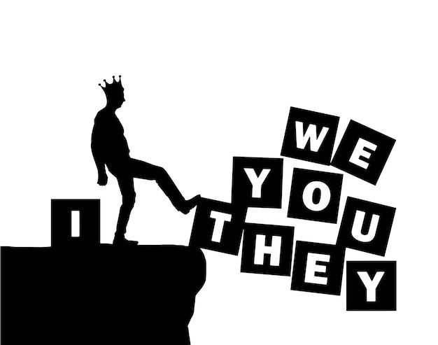 silhueta de pessoa refletindo sobre si mesma