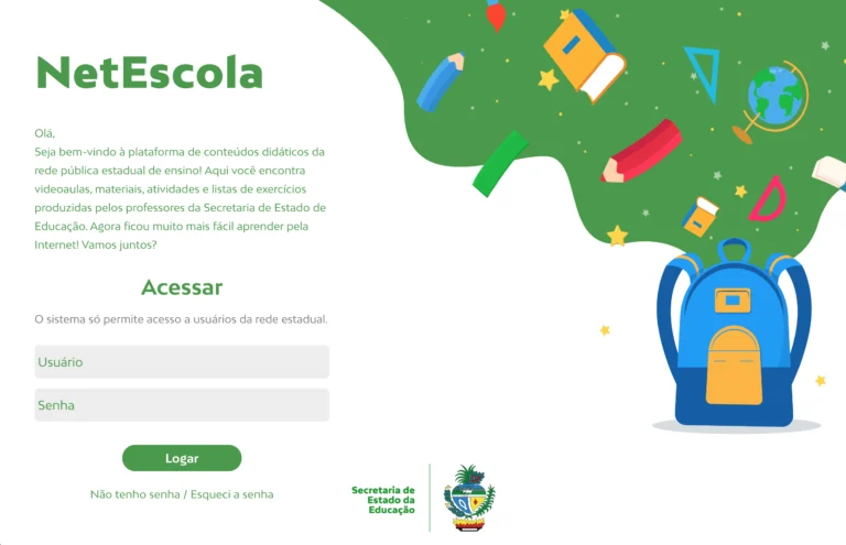 Como Acessar Meu Curso na Área do Aluno Guia Completo! 6 tela de login de plataforma educacional