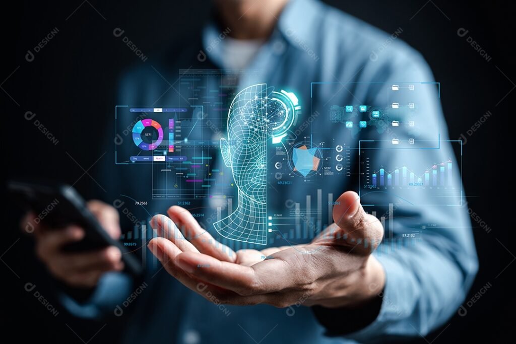 Como a IA Generativa Está Transformando o Setor Jurídico 1 um robo analisando documentos legais