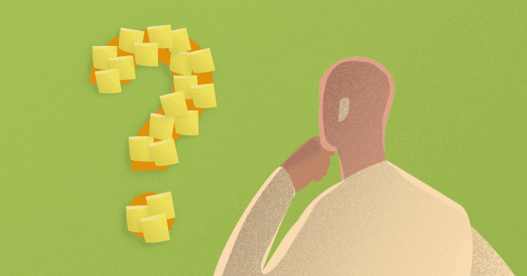 Como Escolher um Nome Ideal Quando Eu Ainda Não Sei o Meu 21 uma pessoa pensando com post its coloridos